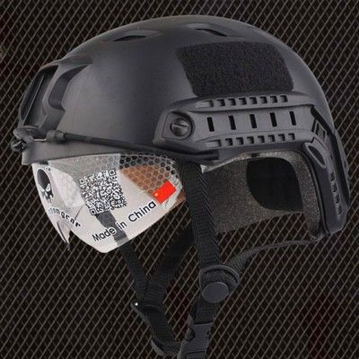 EMERSON FAST Helmet BJ TYPE with Goggles (Black)