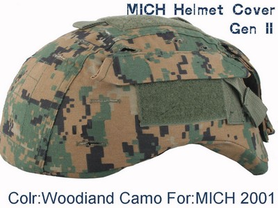 MICH 2001 Helmet Cover Gen/Ver 2 (Digital Woodland)