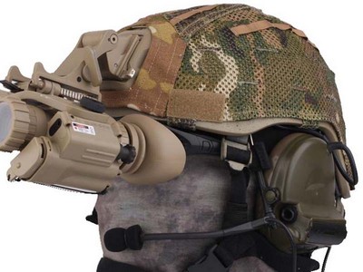MICH 2001 Helmet Cover with mount window (Multicam)