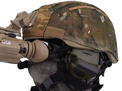 MICH 2002 Helmet Cover with mount window (Multicam)