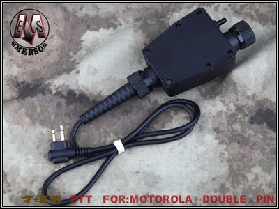 EMERSON TEA Type PTT with Headset Cable (Motorola Double Pin)
