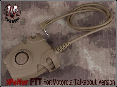 EMERSON Peltor Type PTT with Headset Cable (Motorola Talkabout)