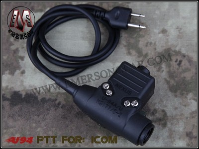 EMERSON U94 Type PTT with Headset Cable (ICOM)