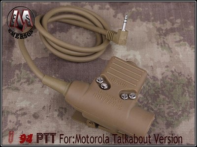 EMERSON U94 Type PTT with Headset Cable (Motorola)